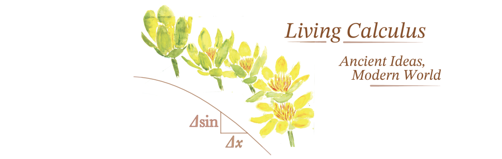 Part of the cover of Living Calculus

